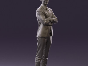 man in black suit 0450 Modelo 3D