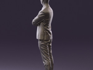 man in black suit 0450 Modelo 3D