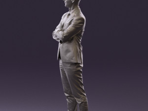 man in black suit 0450 Modelo 3D