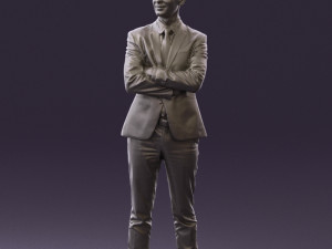 man in black suit 0450 Modelo 3D