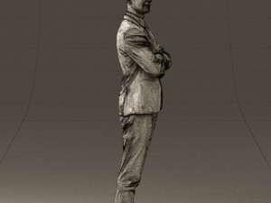 man in black suit 0450 Modelo 3D