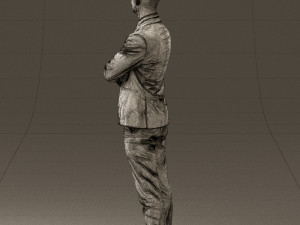 man in black suit 0450 Modelo 3D