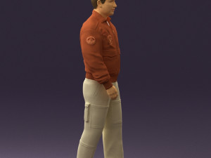 man in helicopter pilot suit 0443 3D-Modell