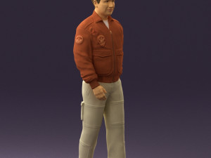 man in helicopter pilot suit 0443 3d print ready 3D प्रिंट मॉडल