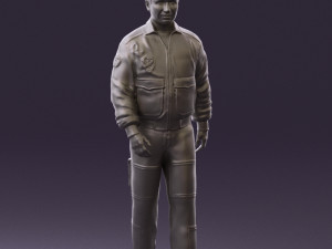 man in helicopter pilot suit 0443 3d print ready 3D प्रिंट मॉडल
