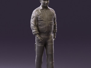 man in helicopter pilot suit 0443 3d print ready 3D प्रिंट मॉडल