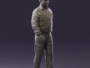 man in helicopter pilot suit 0443 3d print ready 3D प्रिंट मॉडल