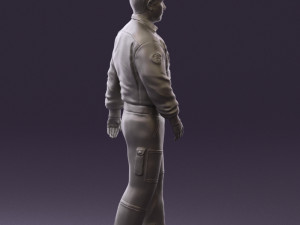 man in helicopter pilot suit 0443 3d print ready 3D प्रिंट मॉडल