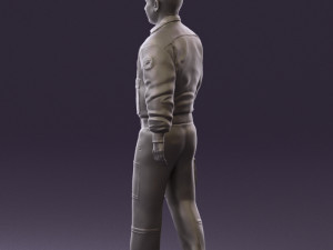 man in helicopter pilot suit 0443 3d print ready 3D प्रिंट मॉडल
