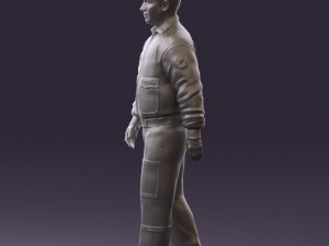 man in helicopter pilot suit 0443 3d print ready 3D प्रिंट मॉडल