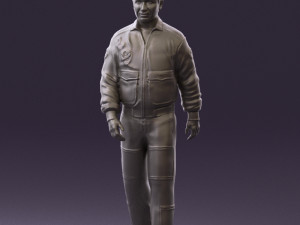 man in helicopter pilot suit 0443 3d print ready 3D प्रिंट मॉडल