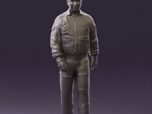 man in helicopter pilot suit 0443 3d print ready 3D प्रिंट मॉडल