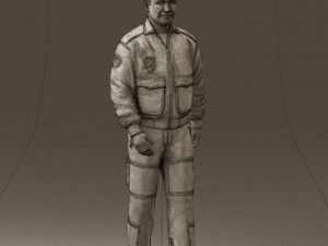 man in helicopter pilot suit 0443 3d print ready 3D प्रिंट मॉडल
