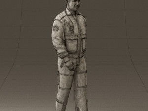 man in helicopter pilot suit 0443 3d print ready 3D प्रिंट मॉडल