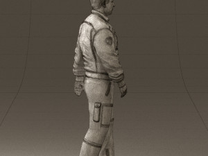 man in helicopter pilot suit 0443 3d print ready 3D प्रिंट मॉडल