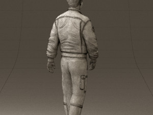 man in helicopter pilot suit 0443 3d print ready 3D प्रिंट मॉडल