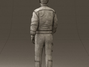 man in helicopter pilot suit 0443 3d print ready 3D प्रिंट मॉडल