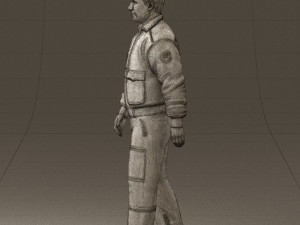 man in helicopter pilot suit 0443 3d print ready 3D प्रिंट मॉडल