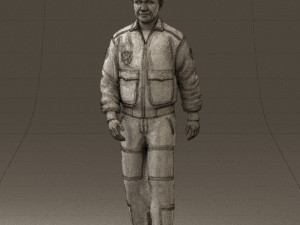 man in helicopter pilot suit 0443 3d print ready 3D प्रिंट मॉडल