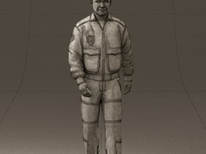 man in helicopter pilot suit 0443 3d print ready 3D प्रिंट मॉडल