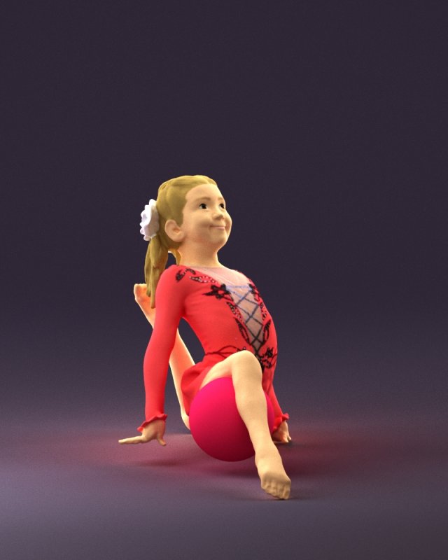 Impossible gymnast - dance girl pose 3D daz by Loplasticien on
