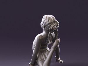 gymnastics girl in pink 0442 Modèle 3D