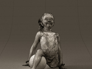 gymnastics girl in pink 0442 Modèle 3D