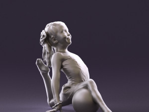 gymnastics girl in pink 0442 3d print ready 3D 프린트 모델