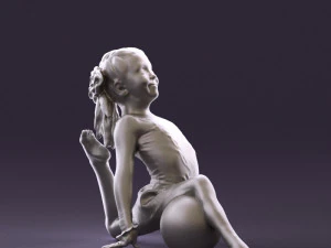 gymnastics girl in pink 0442 3d print ready 3D Print Model