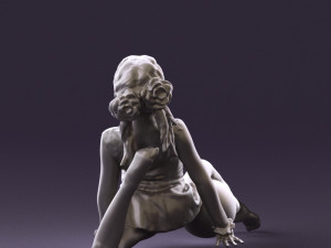gymnastics girl in pink 0442 3d print ready 3D 프린트 모델
