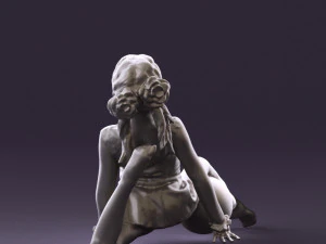 gymnastics girl in pink 0442 3d print ready 3D Print Model