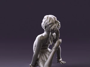gymnastics girl in pink 0442 3d print ready 3D Print Model