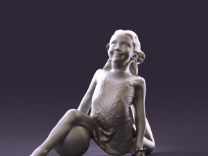 gymnastics girl in pink 0442 3d print ready 3D 프린트 모델