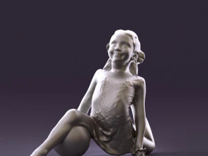 gymnastics girl in pink 0442 3d print ready 3D Print Model