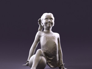 gymnastics girl in pink 0442 3d print ready 3D 프린트 모델