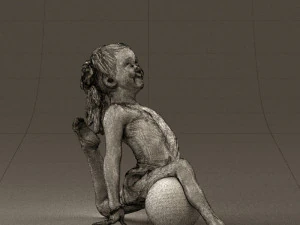 gymnastics girl in pink 0442 3d print ready 3D Print Model