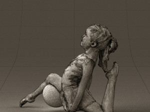 gymnastics girl in pink 0442 3d print ready 3D 프린트 모델