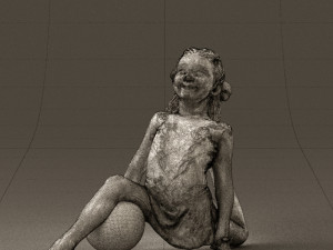 gymnastics girl in pink 0442 3d print ready 3D 프린트 모델