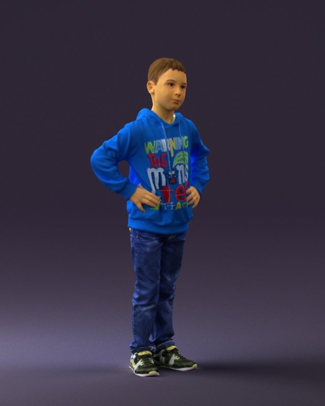 Boy in blue hoodie 2025