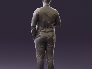man in black ball 8 in hand 0549 Modelo 3D