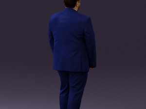 man in blue suit 0547 3d print ready 3D Print Model