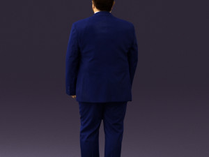 man in blue suit 0547 3d print ready 3D Print Model
