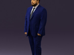 man in blue suit 0547 3d print ready 3D Print Model