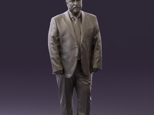 man in blue suit 0547 3d print ready 3D Print Model