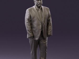 man in blue suit 0547 3d print ready 3D Print Model