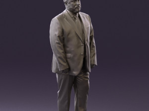 man in blue suit 0547 3d print ready 3D Print Model