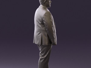 man in blue suit 0547 3d print ready 3D Print Model