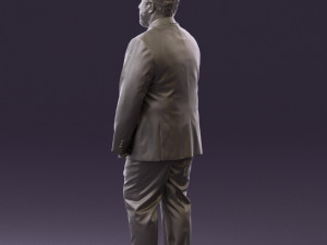 man in blue suit 0547 3d print ready 3D Print Model