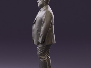 man in blue suit 0547 3d print ready 3D Print Model