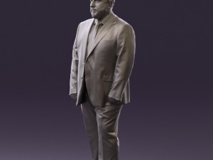 man in blue suit 0547 3d print ready 3D Print Model